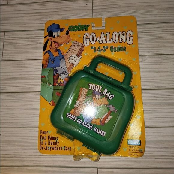 Parker Brothers Vintage 1990 Disney GOOFY GO-ALONG 1-2-3 Game Carry Case New - Picture 7 of 7